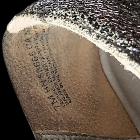 Treasure & Bond Metallic Silver Platform  Women’s 7 Oxford Shoes Chunky Sole - Picture 4 of 13